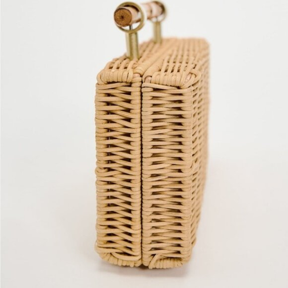 ZARA WOVEN BOX BAG - Picture 4 of 6